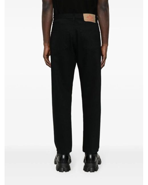 Prada Black Straight Pants for men