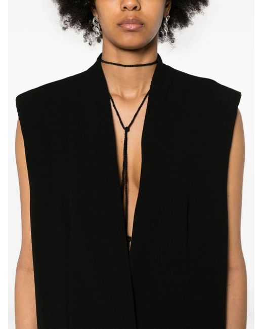 Isabel Marant Black Emara Single-Breasted Vest