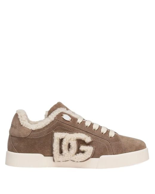 Dolce & Gabbana Brown Portofino Sneakers