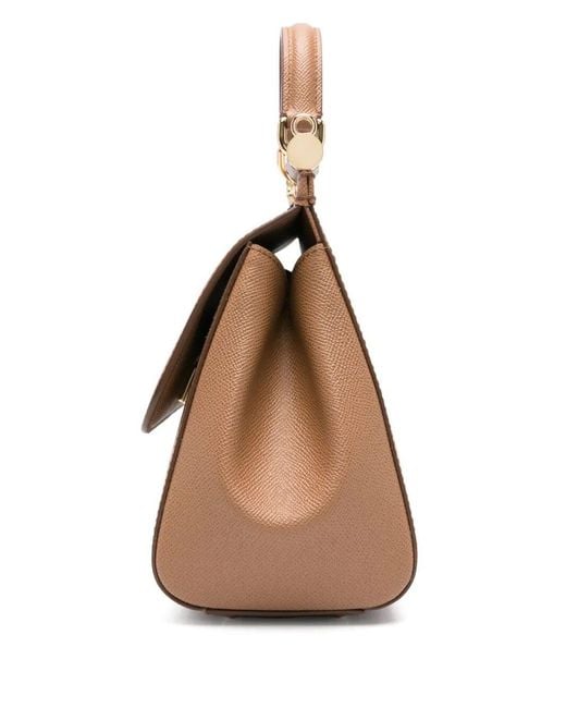Dolce & Gabbana Natural Large Sicily Handbag