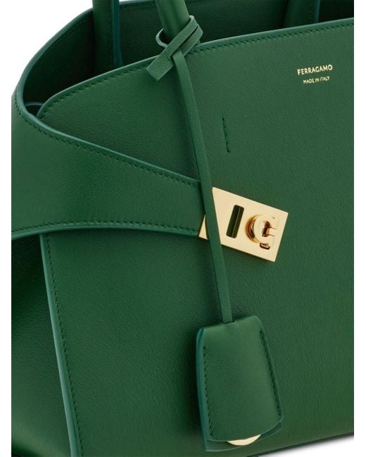 Ferragamo Green Hug Hand Bags