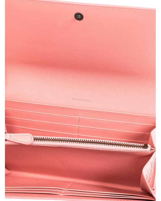 Balenciaga Pink Wallet With Logo