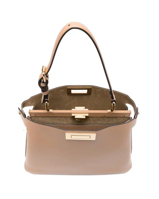 Fendi Natural Peekaboo Soft Medium Bag