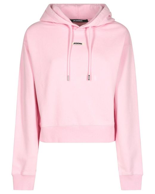 Jacquemus Pink Le Hoodie Gros Grain