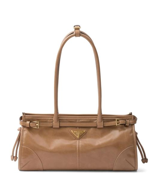 Prada Natural Medium Leather Handbag