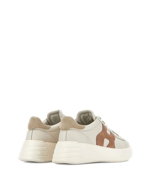 Hogan Natural Leather Sneakers