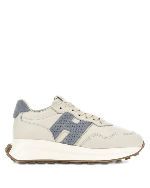Hogan White H641 Leather Sneakers