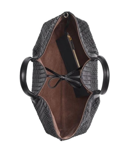 Bottega Veneta Black Large Pinacoteca Tote Bag