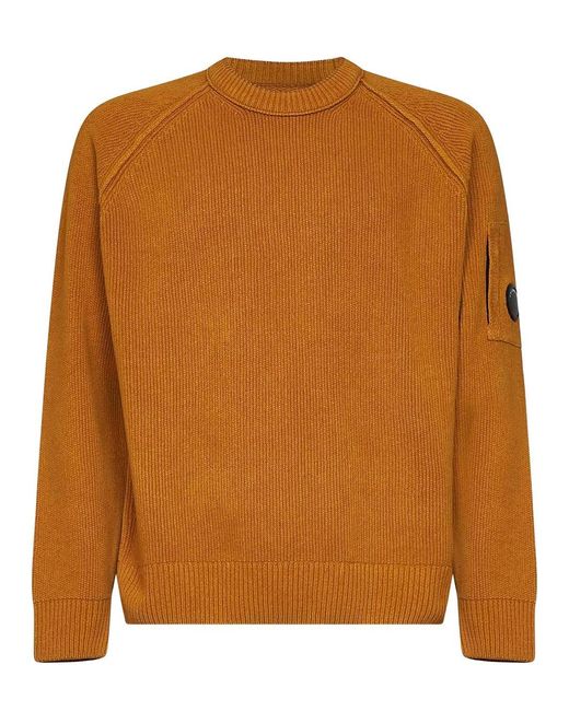 C P Company Brown Knitwear/Crew Neck for men