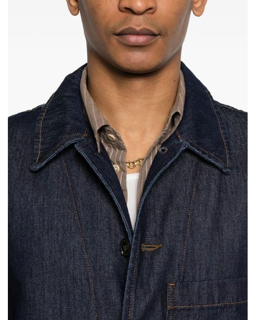 Dries Van Noten Blue Braxton Denim Jacket for men