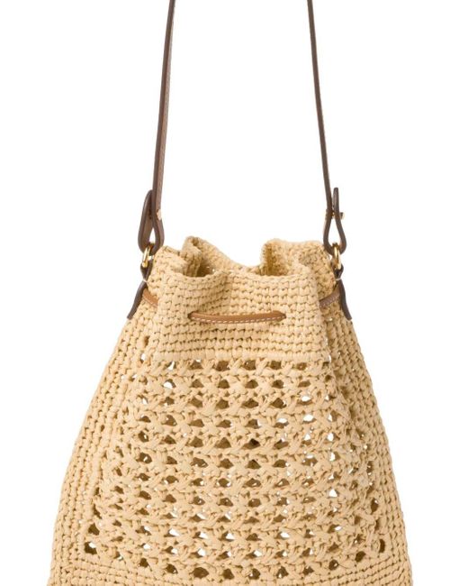 Miu Miu Metallic Miumiu Woven Fabric Mini-Bag
