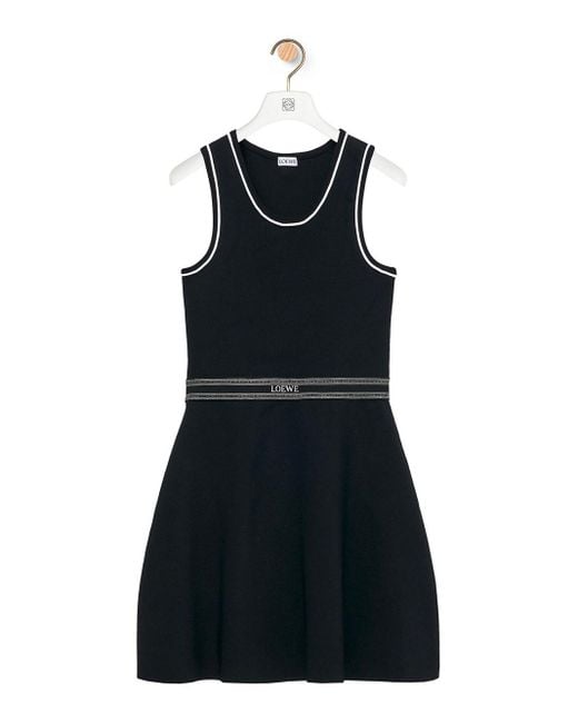 Loewe Black Viscose Dress