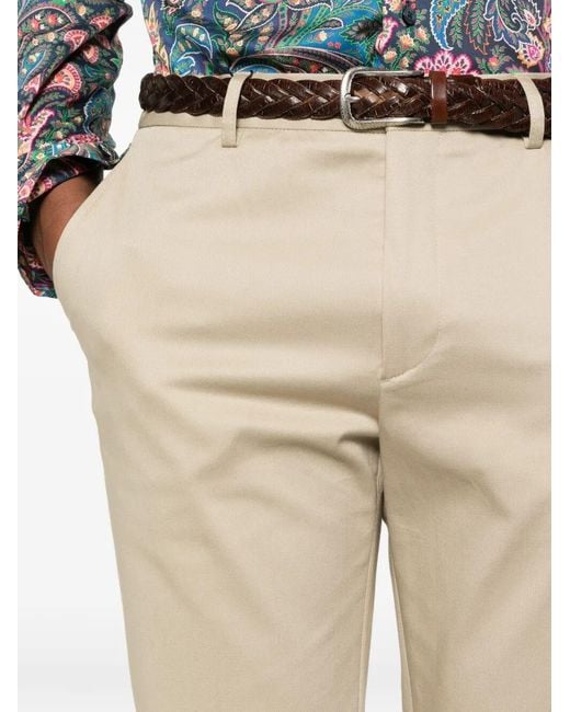 Etro Natural Button Trousers for men