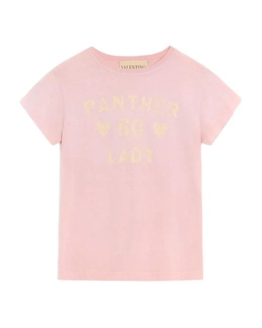 Valentino Garavani Pink Pattern T-Shirt