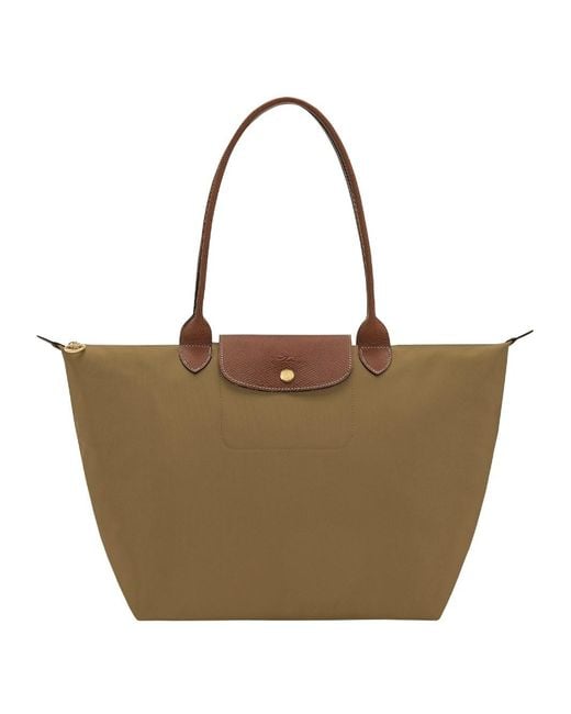 Longchamp Brown Shoulder Bag L Le Pliage Original