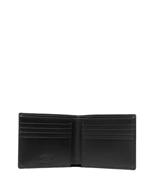 Tod's Black Bi-Fold T Timeless Wallet Accessories for men