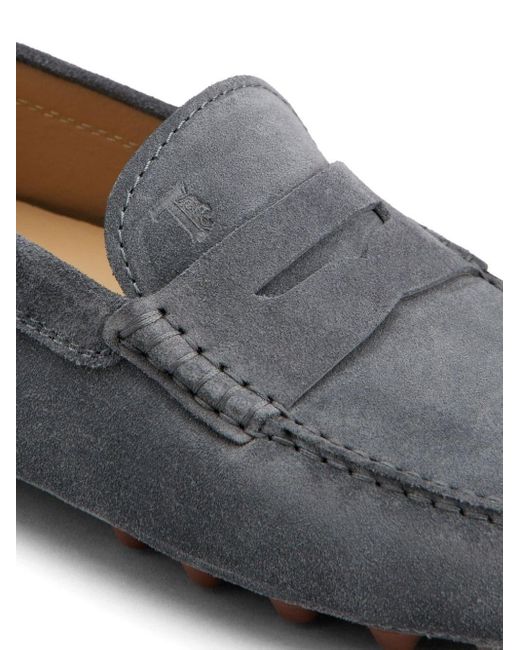Tod's Gray Bubble Gum Moccasins Shoes for men