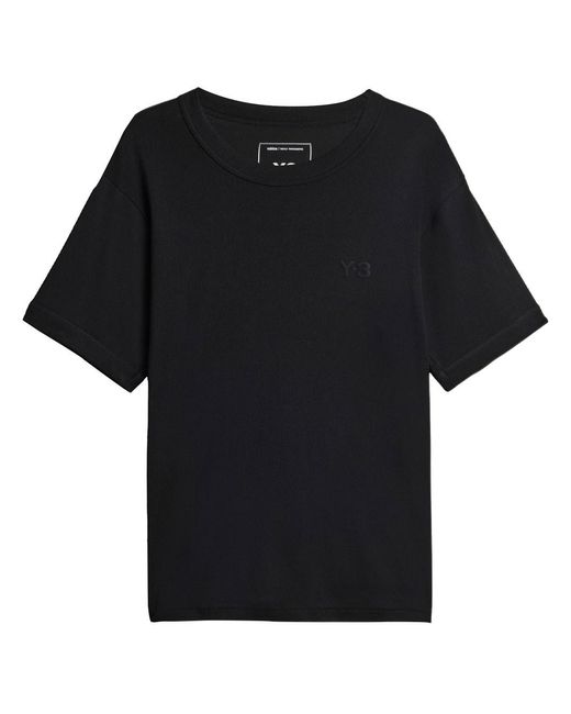 Y-3 Black Logo T-Shirt for men