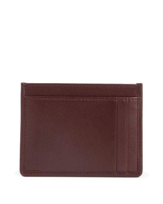 Miu Miu Purple Matelassã Nappa Leather Card Holder
