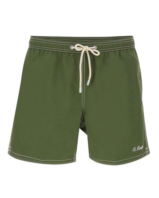 Mc2 Saint Barth Green Patmos Classic Swim Shorts for men