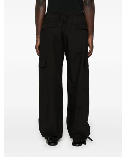 MSGM Black Cargo Pants Clothing for men