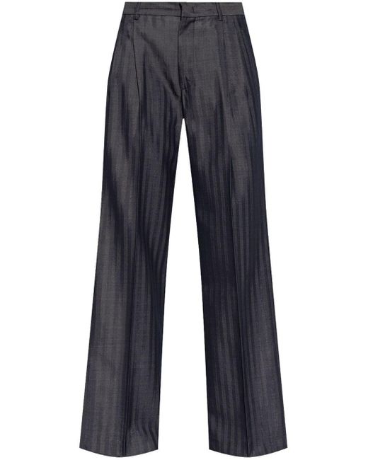 Etro Blue Pinstriped Trousers