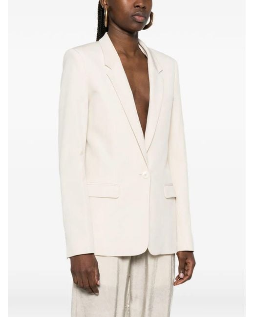 Isabel Marant Natural Feray Single-Breasted Jacket