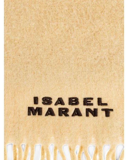 Isabel Marant Natural Firny Wool Scarf