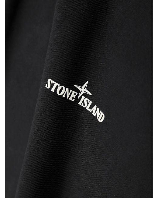 Stone Island Black Crewneck Sweatshirt for men