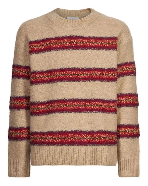 Dries Van Noten Pink Master 4755 M.K.Sweater Ecr for men