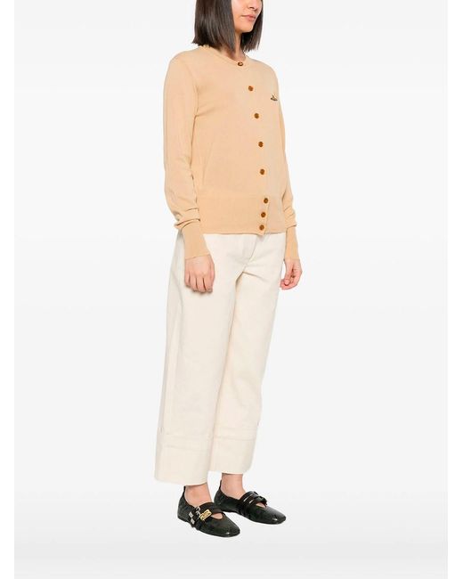 Vivienne Westwood Natural Bea Cotton Cardigan