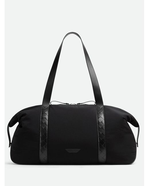 Bottega Veneta Black Crossroad Weekender Large Bags for men