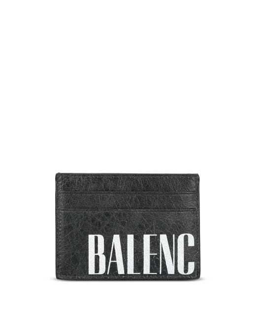 Balenciaga Black "Editor" Card Holder for men