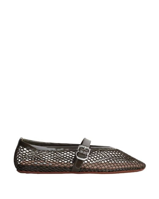 Alaïa Green Ballet Flats