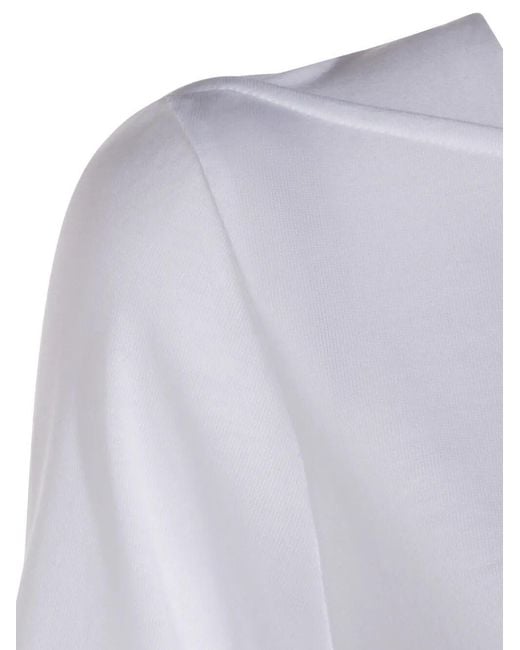 Herno White Midi Dress With Drawcord Waist