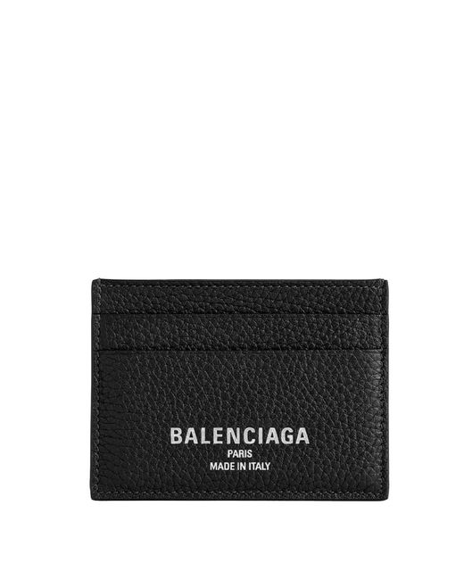 Balenciaga Black Cc Holder for men