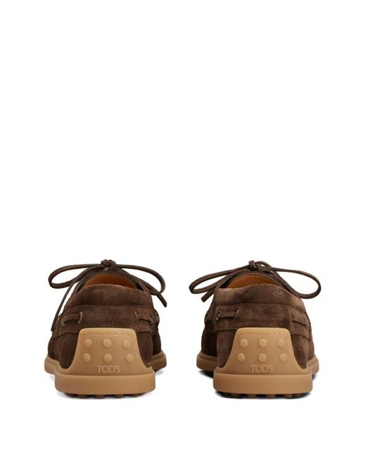 Tod's Brown Flat Shoes for men