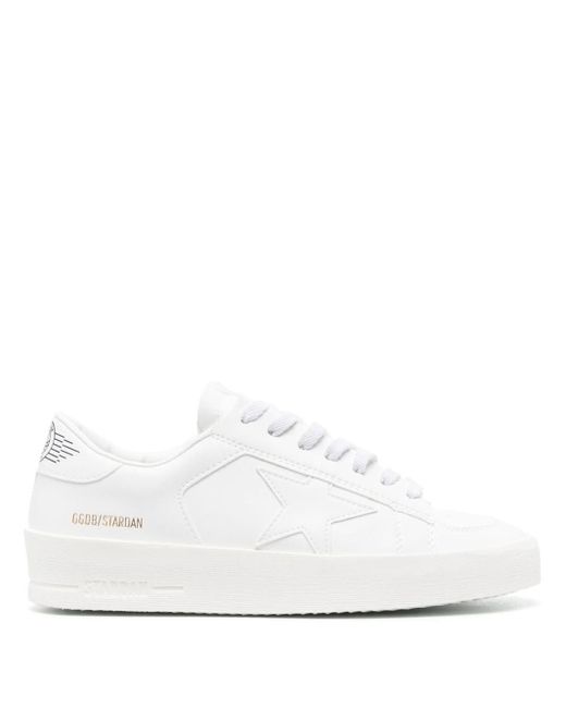 Golden Goose Deluxe Brand White Stardan Leather Low-top Sneakers for men