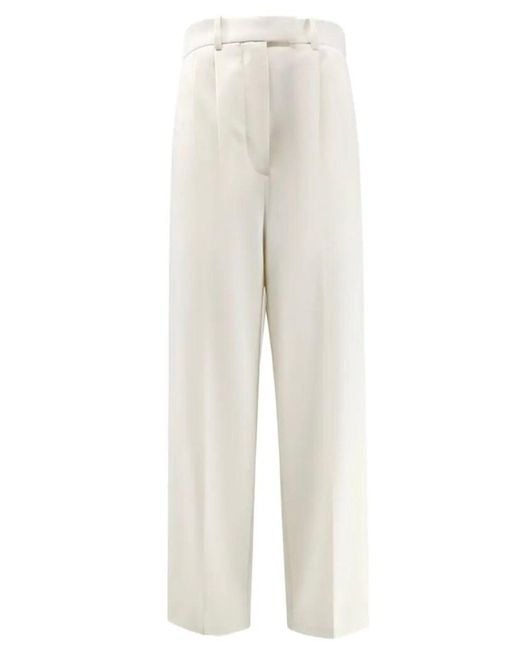 Givenchy White Double Pleat Trousers