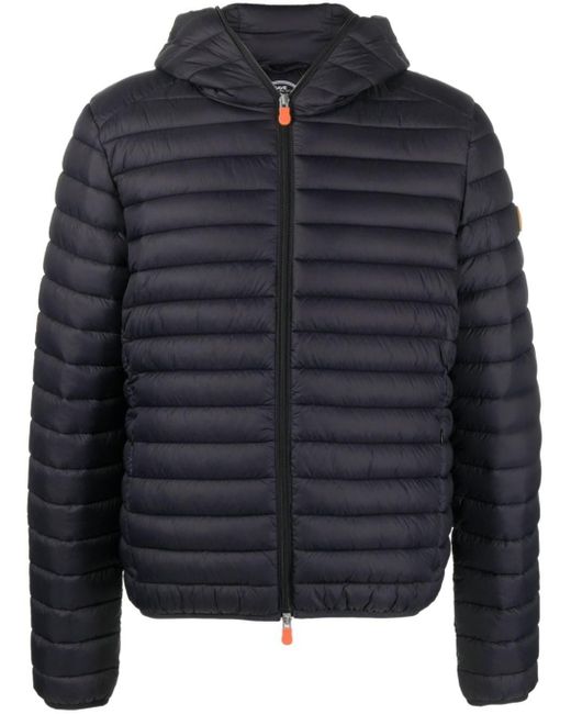 Save The Duck Blue Donald Hooded Puffer Jacket for men