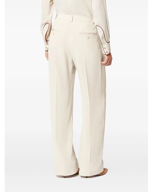 Isabel Marant White Noanda Silk Blend Trousers