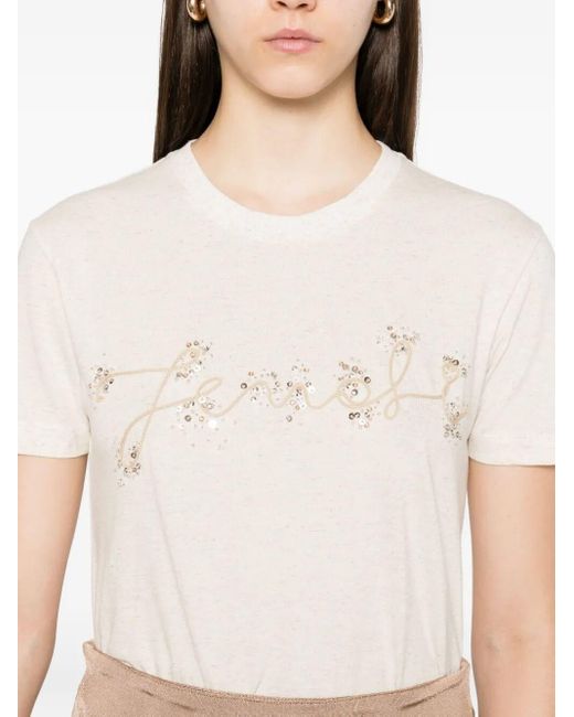 Fendi White T-Shirts And Polos