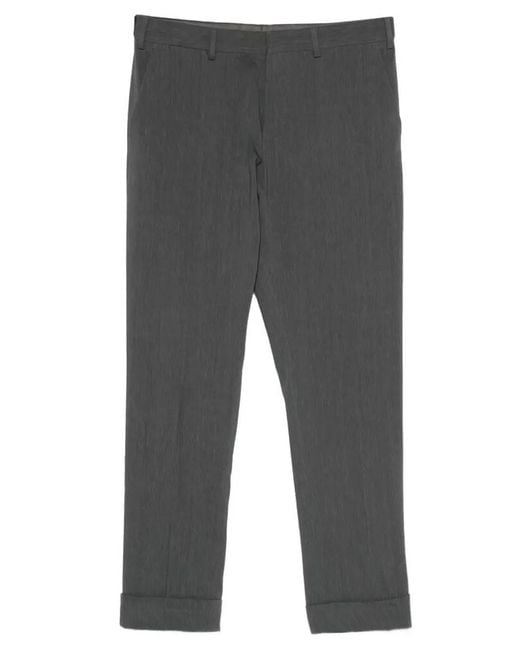 Dries Van Noten Gray Linen Philip Pants for men