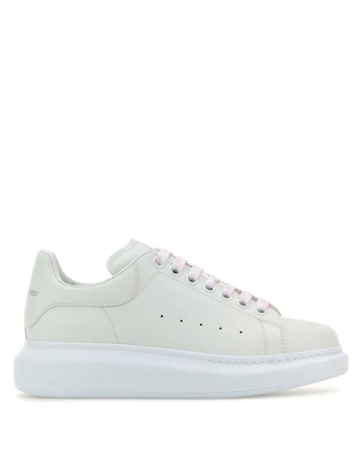 McQueen White Chunky Sole Sneaker For