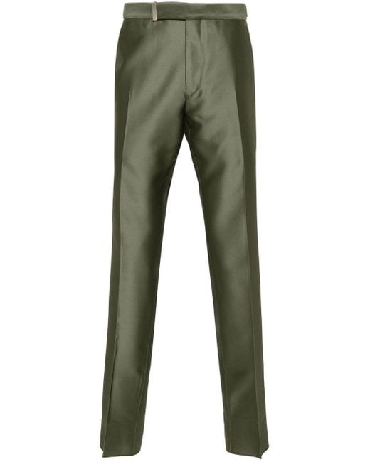 Tom Ford Gray Wool Satin Pants Clothing for men