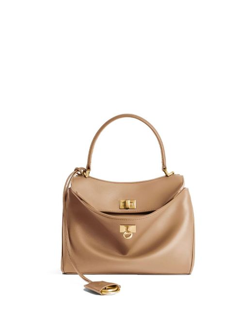 Balenciaga Natural Rodeo Mini Handbag In Smooth Calfskin