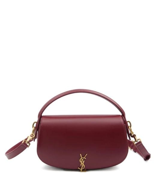 Saint Laurent Purple Voltaire In Box Leather Bags