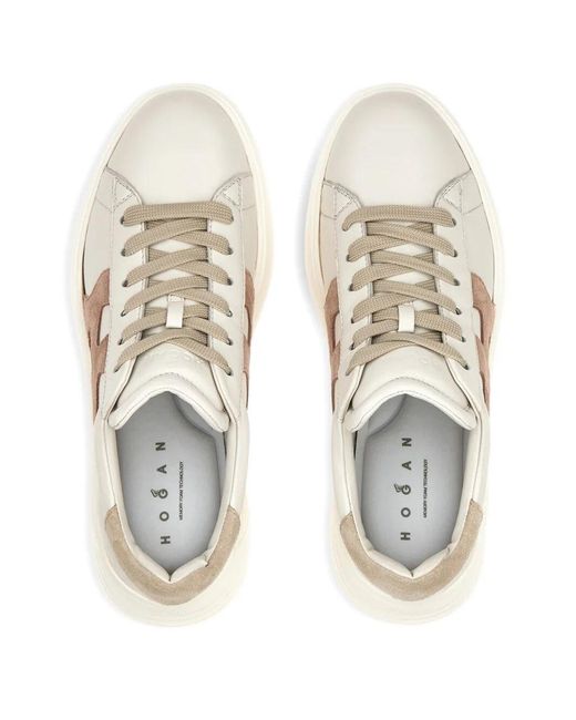 Hogan Natural Leather Sneakers