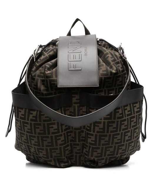Fendi Black Large Strike Backpack for men