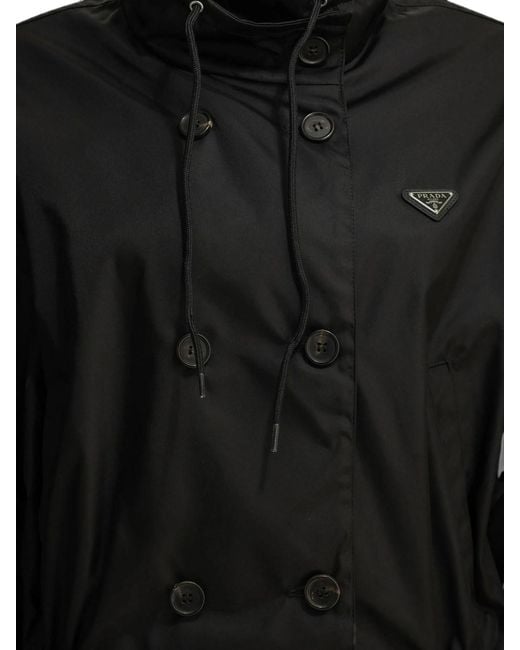 Prada Black Impermeabile